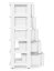 Regal na kolescih 5 polic White