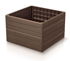 Visoka greda 75,6x75,6x25cm Base woody rustikalna opečna