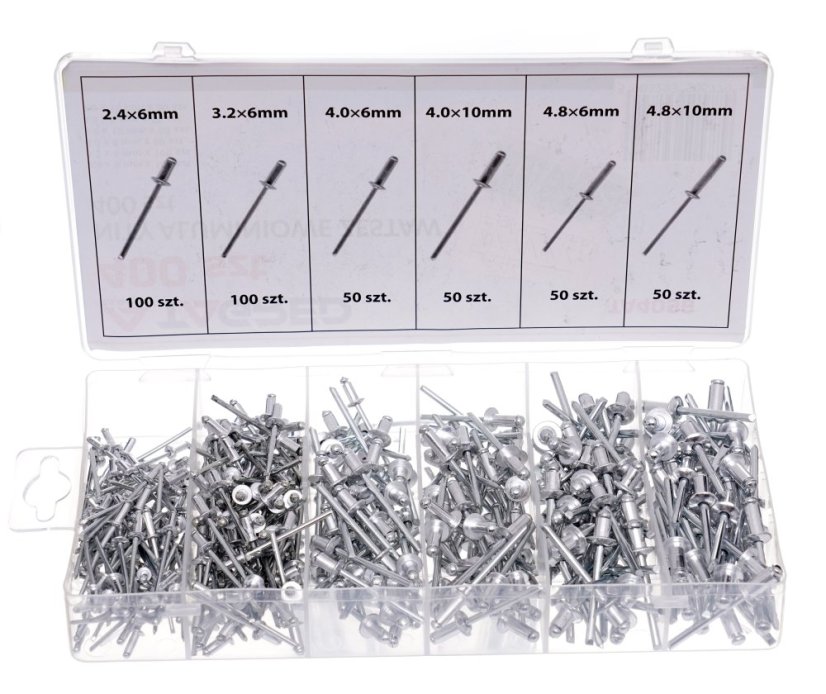 Alumínium szegecsek 2,4/3,2/4,0/4,8mm TA4096