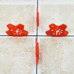 Система за полагане на плочки, 100 кръстове за полагане на плочки - звезди, многократна употреба TA4129