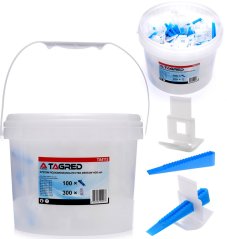 Sistem de nivelare pentru gresie, placări și glazură, 400 bucăți TA4112