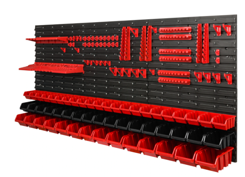 Stena na náradie 172x78cm + 53 boxov