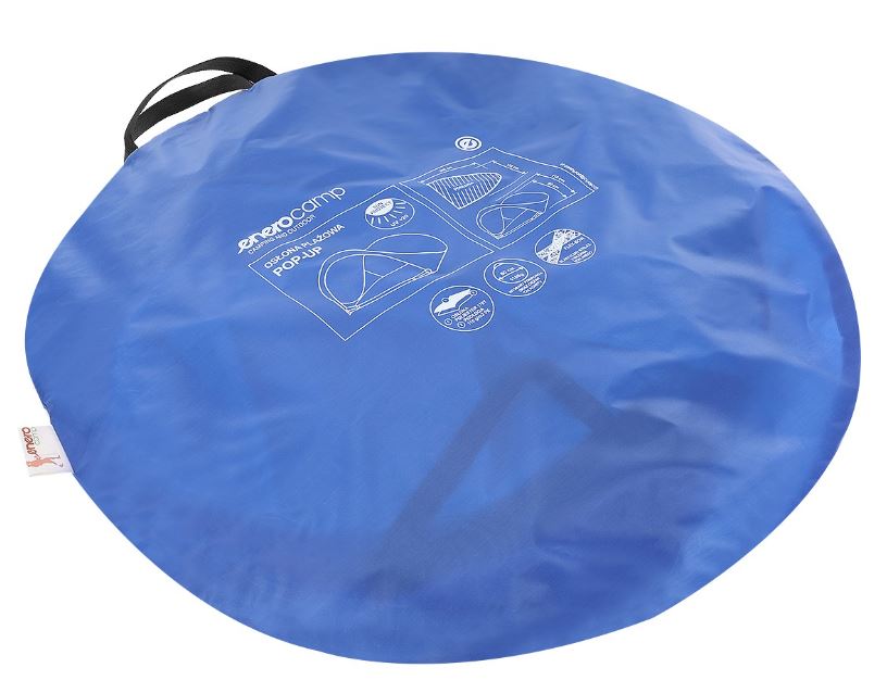Samosklopivi plažni šator 200x120x110/90 cm tamnoplavi