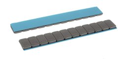 ALU SLIM - FE 12 x 5g ljepljivi kotačić uteg okrugli - ugljen sivi 50 kom