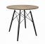 Masă rotundă ANELLO Dark Ash 80cm