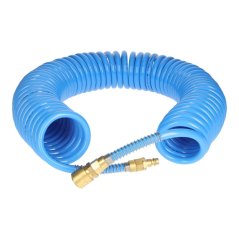 15 m PU-Spiralschlauch, pneumatisch, 12 x 8 mm