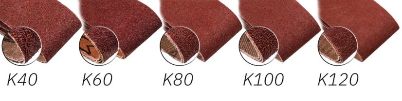 Csiszolószalag 75x533 mm, K60, 3db 55H798