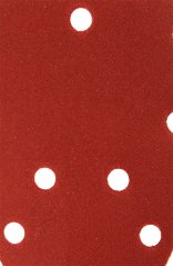 Brusni papir s čičak deltom 140 x 140 x 80 mm, K240, 5 kom, s rupama 54H015