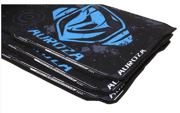 Mouse pad, Auroza XL, 80x30cm, negru-albastru