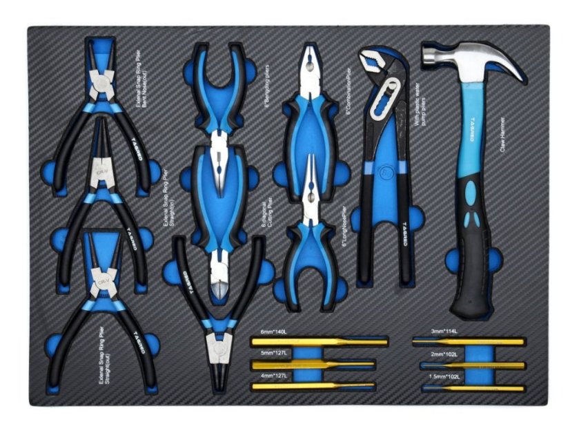 Werkstattwagen mit 251 Werkzeugen TA212