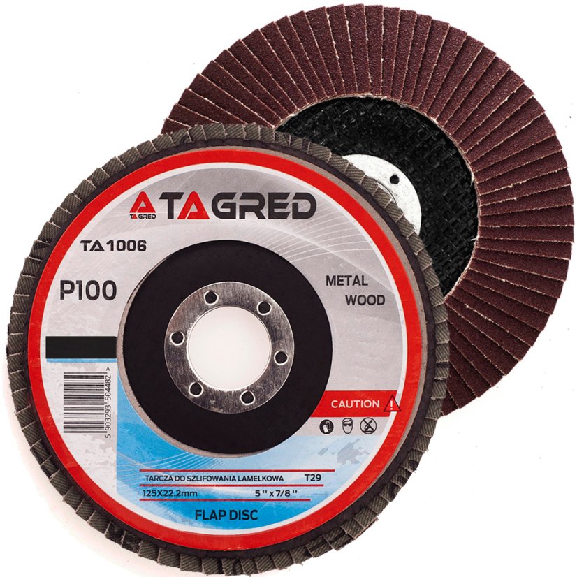 Lamelni disk 125 mm/22,23 mm brusni P100 TA1006