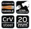 Sekáč 20 mm, CRV, 2-složková rukojeť 37-920