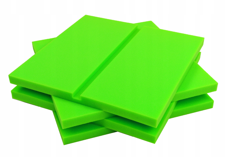 Akustický panel Obdélníky 50x50cm, tloušťka 3cm, světle zelený