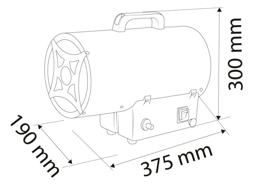 Gas-Heizgerät 15kW 90-083