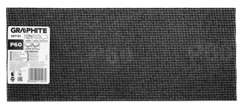 Brusni papir 115 x 280 mm, P60 58T151