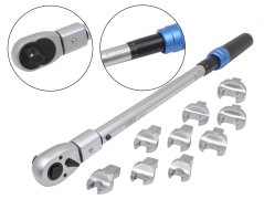 Cheie dinamometrică 1/2" 40-220 Nm cu adaptori tip furcă S-12IC220