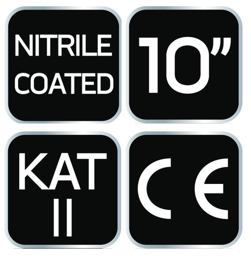 Arbeitshandschuhe, Nylon mit Nitrilbeschichtung, 4131X, Größe 10 97-616-10