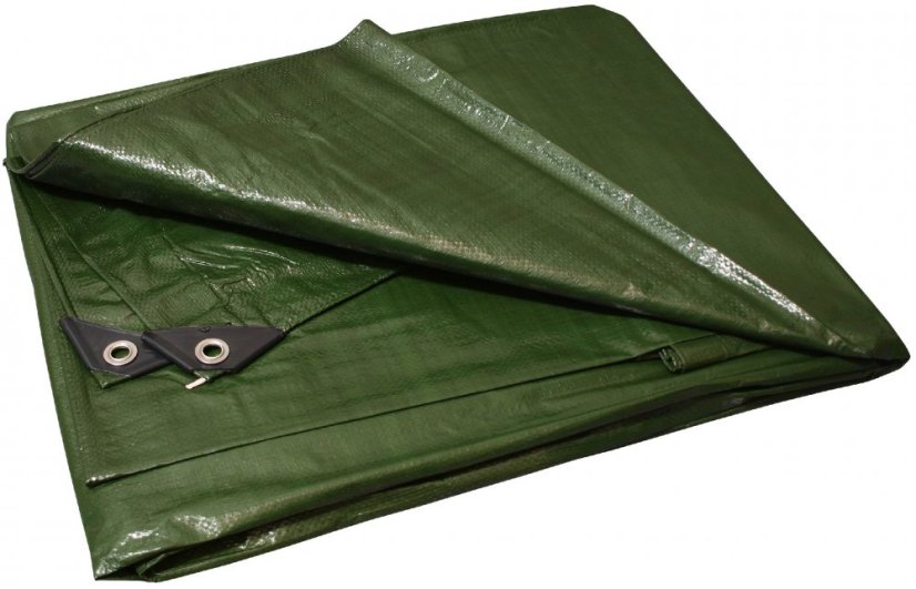 Cerada zeleno - srebrna 15x20 m 130 g/m2