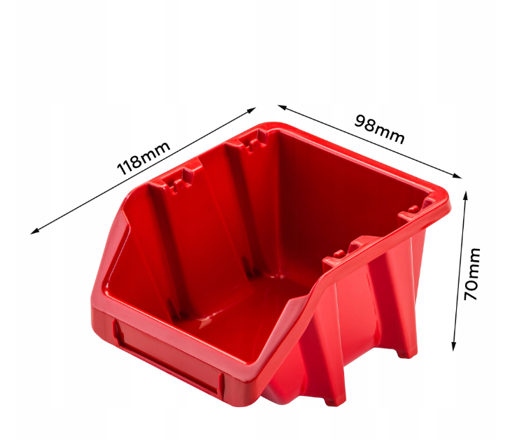 Szerszámfal 78x78cm 20 doboz és tartók