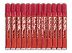 Маркер за гуми - червен 2,5 мм 12 бр.