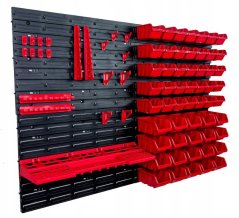 Zidna ploča za alat 117x78 cm + 55 kutija