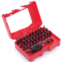 Set de biți de impact CrV, biți de impact TORX, PZ1, HEX3, TX 32 piese TA1208