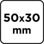 Laminált lemez 50 x 30 x 6 mm, P80 58T395