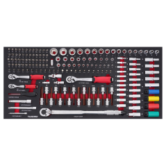 PERFORMANCE műhelykocsi betét, kulcskészlet dugófejekkel 172-el TA18511