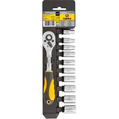 Chei tubulare 1/4", set de 11 38D650