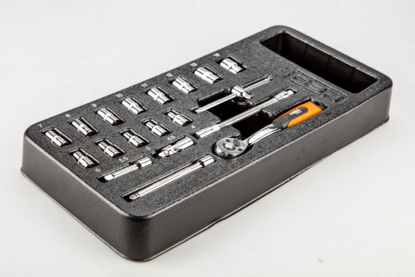 Csavarkulcsok 1/4", 19 darabos készlet 84-237