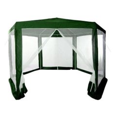 Vrtni gazebo 2x2x2m z mrežo proti komarjem Zelena