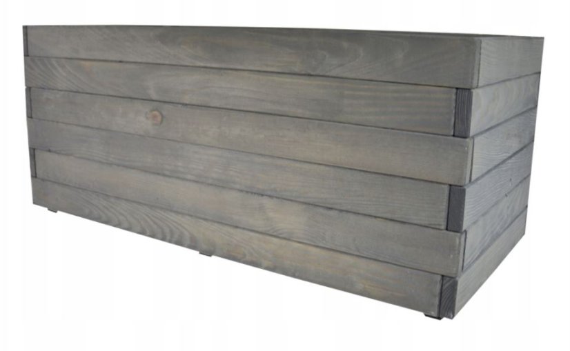 Ghiveci din lemn Antracit 80x38x33cm