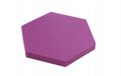 Akustický panel Hexagon 50x50cm, tloušťka 5cm, fialový