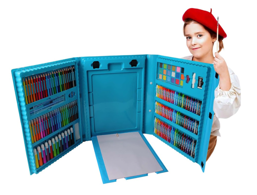 Set pictură pentru copii 208buc albastru