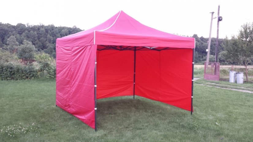 Összecsukható sátor 2,5 x 2,5 piros SQ