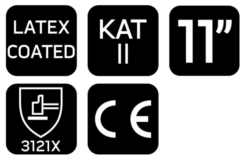 Arbeitshandschuhe, Polyester mit Latexbeschichtung (krincle), 3121X, Größe 11 97-645-11