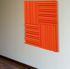 Akustični panel Equalizer 50 x 50 cm, debelina 7 cm, rdeč