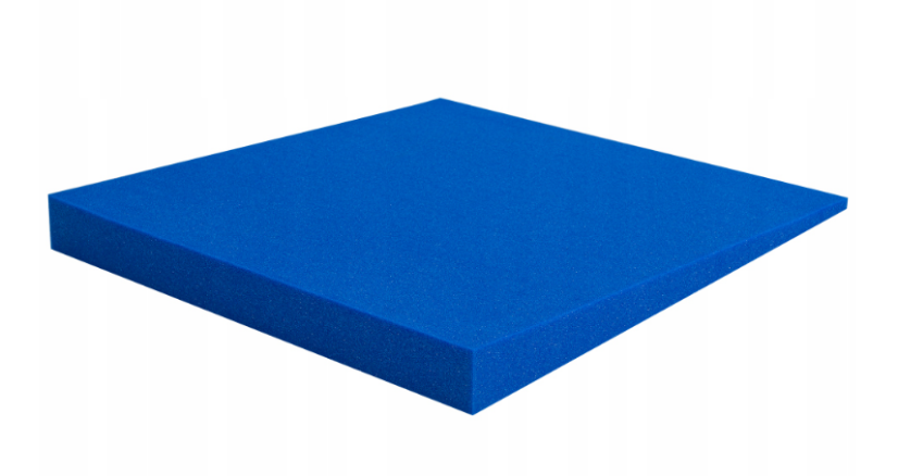Akustična ploča 3D s kosim rubovima, 50x50 cm, debljina 5 cm, plava