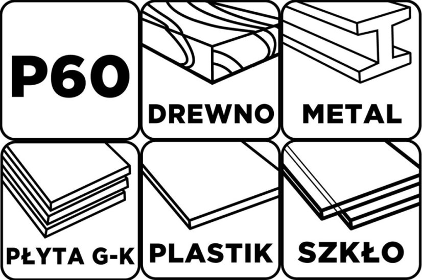 Mreža za mljevenje bijela 115 x 280 mm, P60 58T140