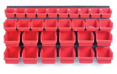 Stena na náradie 80x40cm + 30 boxov