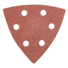 Delta brusni papir s čičkom 93 x 93 mm K 80, 5 kom., s rupama 55H765
