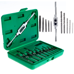 Set de 11 extractoare pentru șuruburi deteriorate/stricate, mâner rotativ TA1340