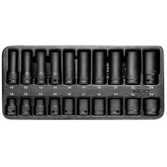 Schlagaufsatz 1/2", 10-24 mm, 20-teiliges Set, einfügen 84-241