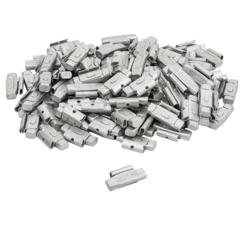 Centírozó acél súly pléh felnire - 25g/100db