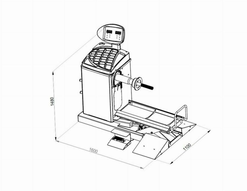 Vyvažovačka kol se zdvihem VB 780