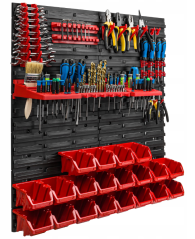 Stena na náradie 78x78cm 20 boxov a úchyty