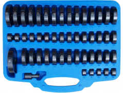 Adaptéry pro vytlačování ložisek, pouzder a čepů 18-74mm 52ks