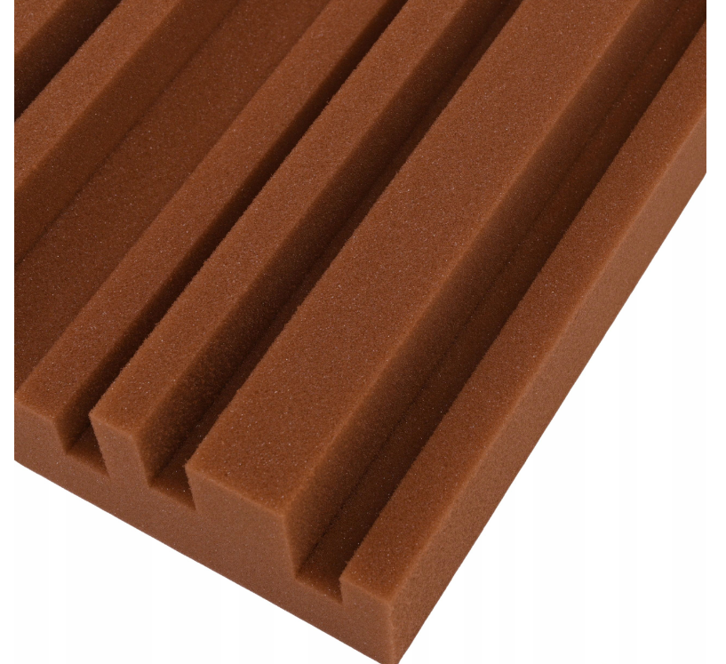 Akustický panel Equalizer 50x50cm, tloušťka 7cm, hnědý