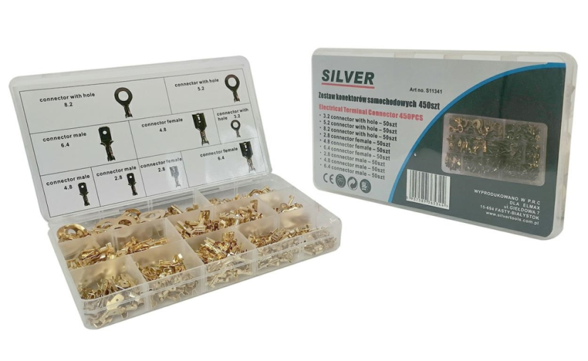 Autókábel csatlakozó készlet 450 db EX11341