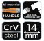 Sekáč 14 mm, CRV, 2-složková rukojeť 37-914